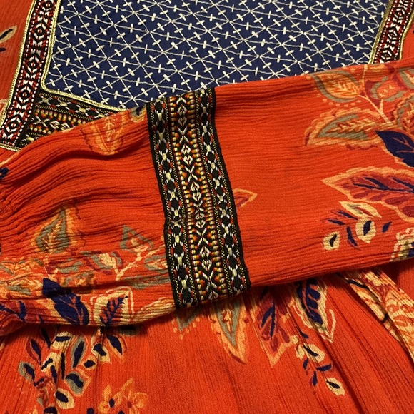 R D & Koko by Anthropologie Bohemian embroidered Blouse - Picture 4 of 11